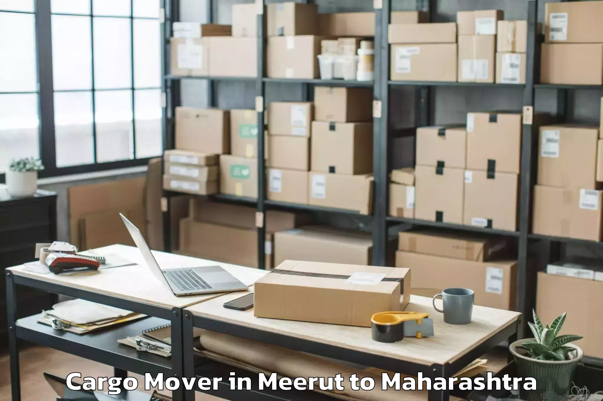 Top Meerut to Dhamangaon Railway Cargo Mover Available